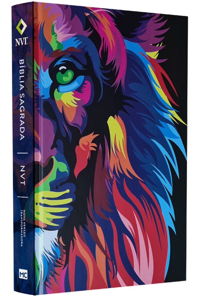 Bíblia Sagrada Lion Colors | NVT | Letra Normal | Capa Dura
