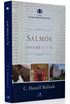 Livro Comentário Expositivo Salmos Vol 1 de C. Hassell Bullock, capa dura azul e bege com detalhes em hebraico. — Plenitude
