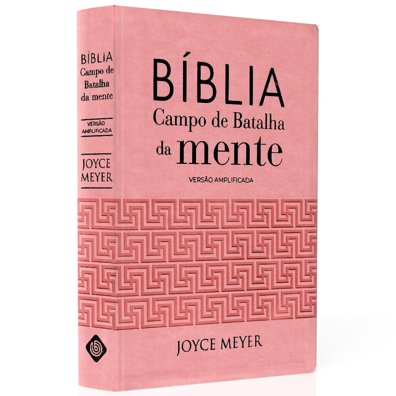 Bíblia Campo de Batalha da Mente | NVA | Letra Normal | Capa Luxo Rosa