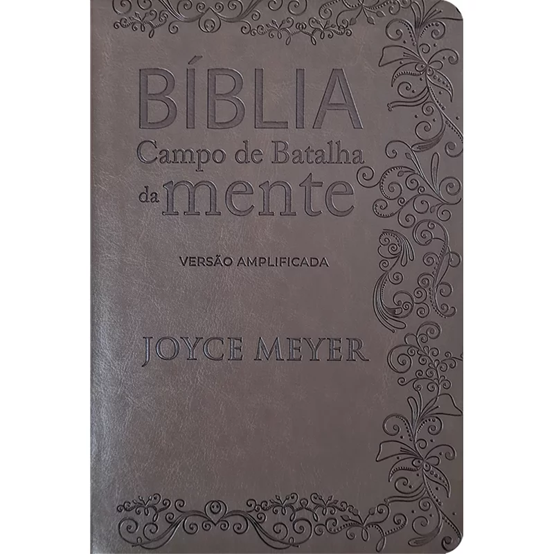 Bíblia Campo de Batalha da Mente | NVA | Letra Normal | Capa Luxo Marrom