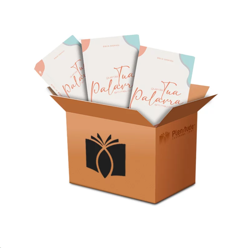 Kit de 10 Bíblias Guardei Tua Palavra | NVT | Letra Normal | Flexível Soft Touch