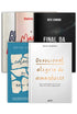 Kit de 5 Livros Deive Leonardo, com capas nas cores branco, vermelho, preto e azul. — Plenitude
