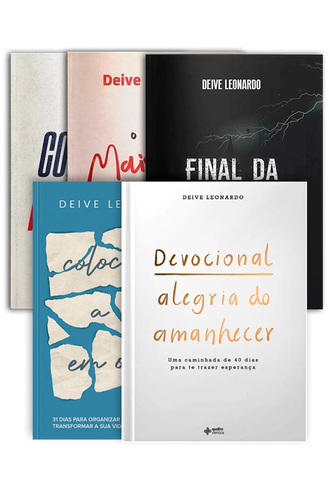 Kit de 5 Livros Deive Leonardo