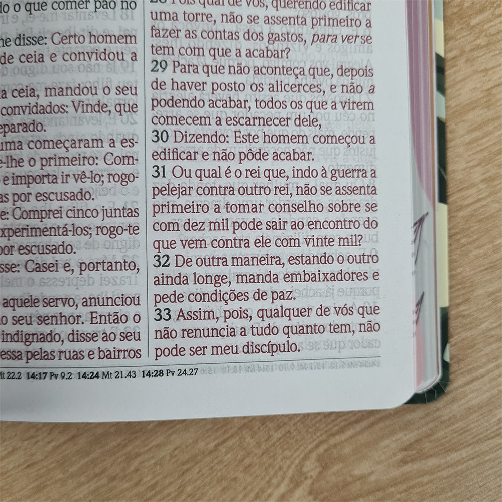 Bíblia do Culto com Harpa Cristã e Corinhos | ARC | Letras Maiores | Capa Semi-flexível Tropical Ver