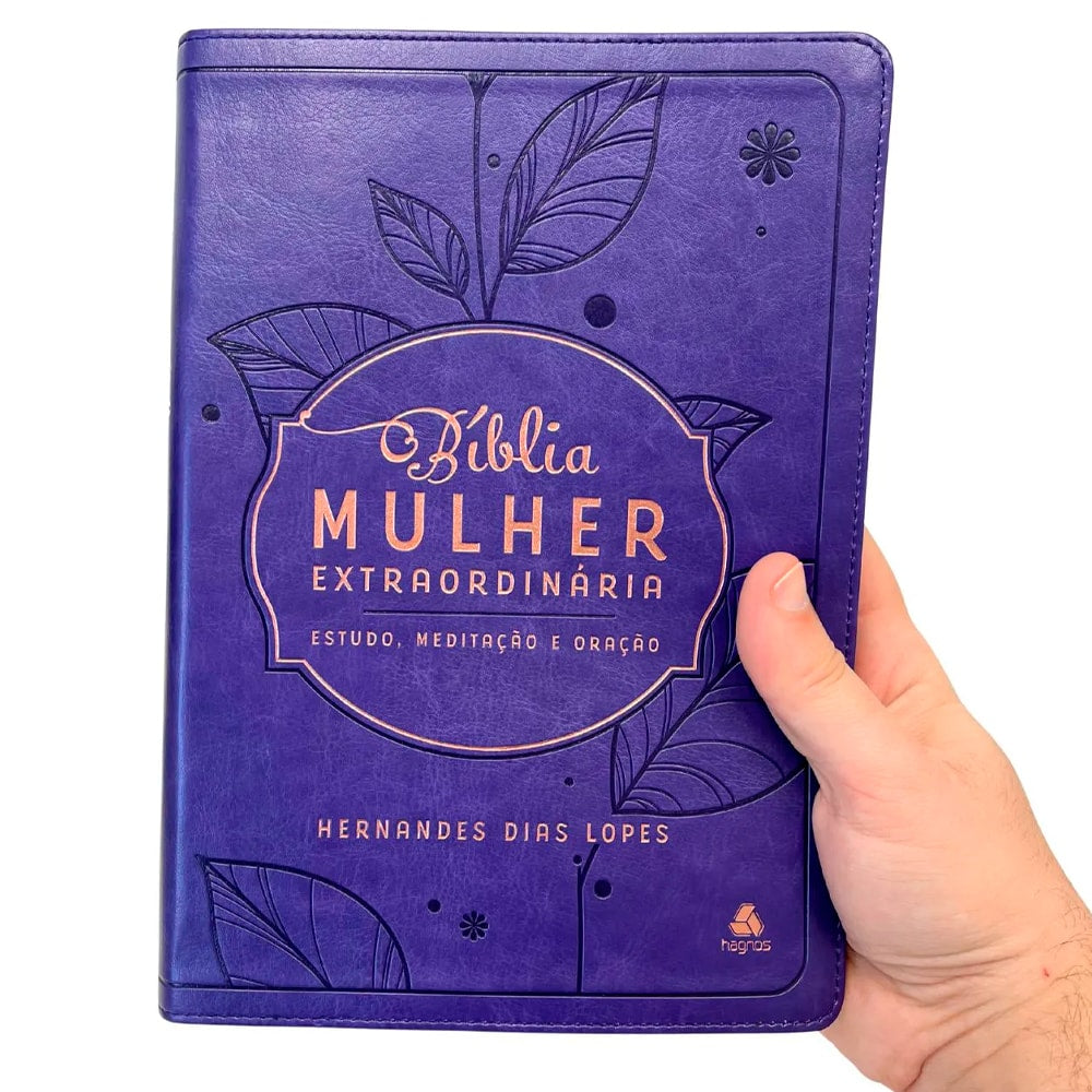 Bíblia Mulher Extraordinária | King James Clássica | Hernandes Dias Lopes | Lilás