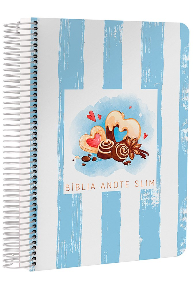 Bíblia Anote Slim | NVT | Capa Espiral Chocolate