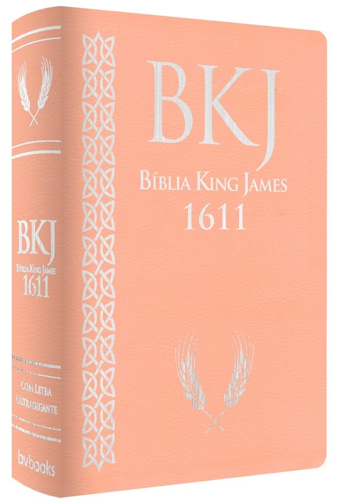 Bíblia King James 1611 | Letra Ultragigante | Capa Luxo Rose