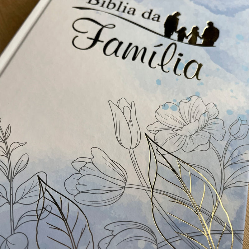 Bíblia da Família | ARA | Letra Normal | Capa Dura Flores