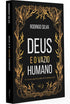 Livro Deus e o Vazio Humano, capa preta com detalhes dourados e título em branco e dourado. — Plenitude