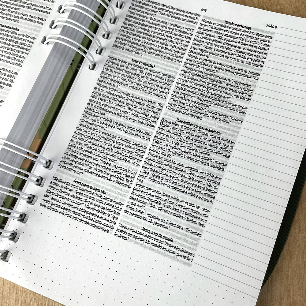 Bíblia Anote Slim | NVT | Capa Espiral Minha Esperança