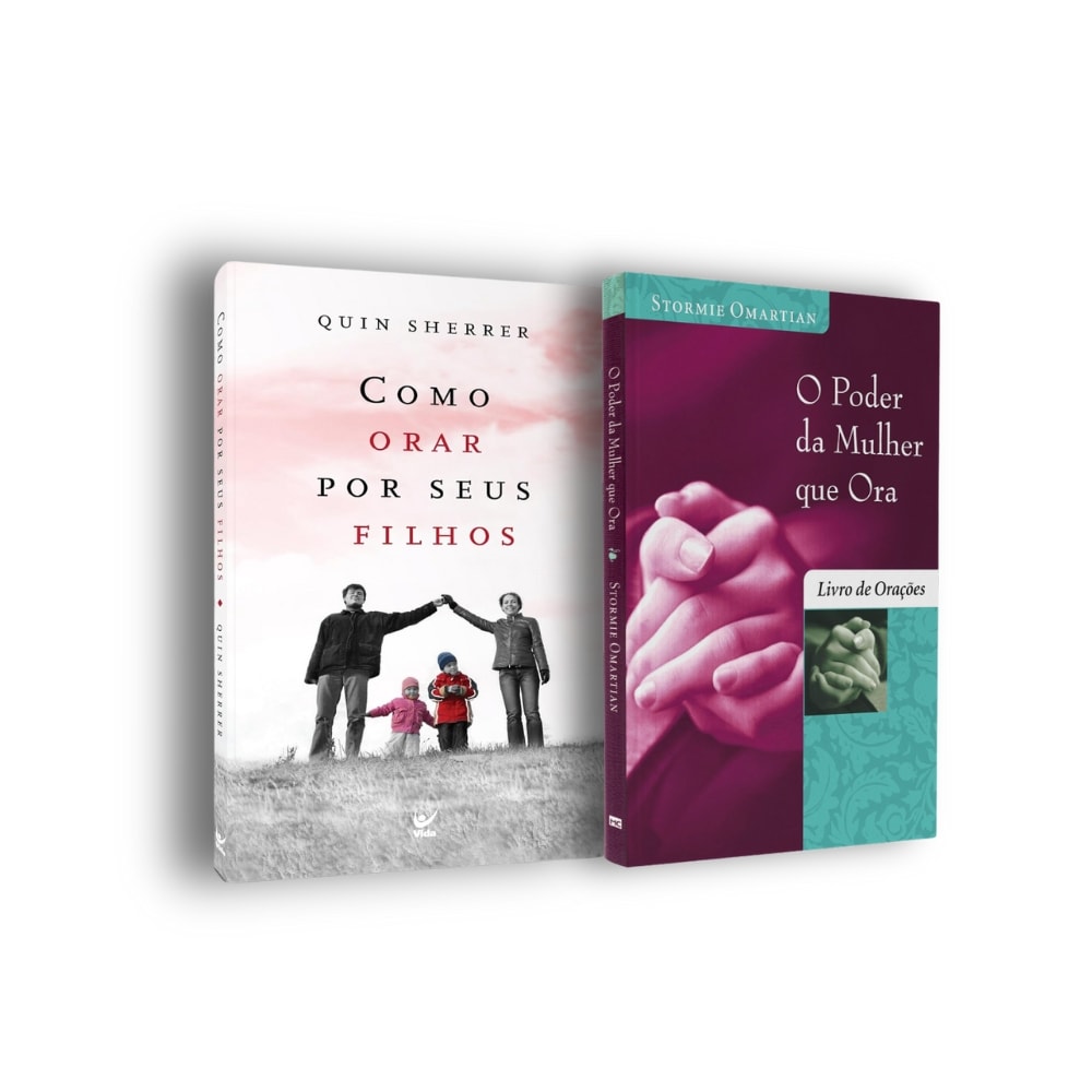 Kit Mães que Oram Ed. Bolso com dois livros de capa comum: 'Como Orar por Seus Filhos' e 'O Poder da Mulher que Ora'. — Plenitude
