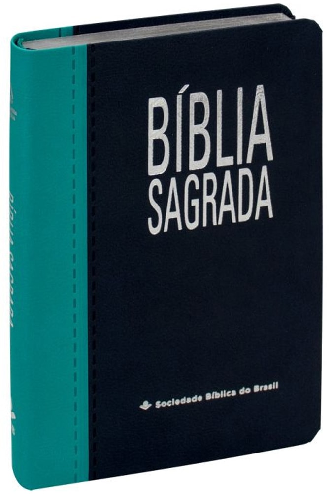 Bíblia Sagrada | NAA | Letra Grande | Capa Turquesa e Azul Escuro