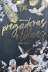 Bíblia Para Pregadoras e Lideres ARC, capa preta com detalhes florais e pássaros em dourado e branco. — Plenitude
