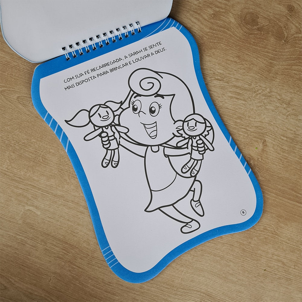 3 Palavras | Deus é Bom o Tempo Inteiro | Livro de Colorir com Adesivos