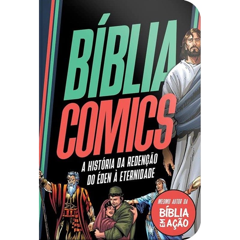 Bíblia Comics | A História da Redenção Do Edem à Eternidade | Capa Dura Preta e Azul