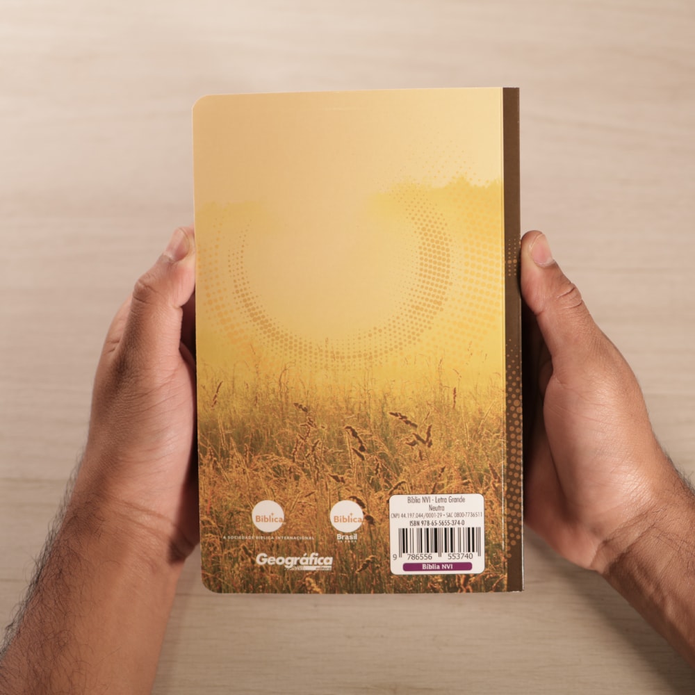 Bíblia Sagrada | NVI | Letra Grande | Capa Brochura Trigo