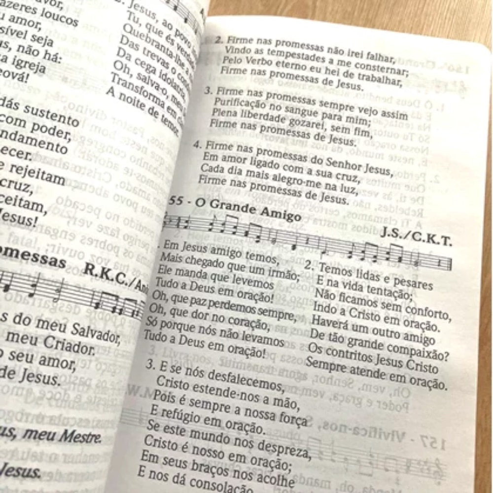 Hinário Cantor Cristão Com Letra | Grande | Capa Brochura Candy Tiffany