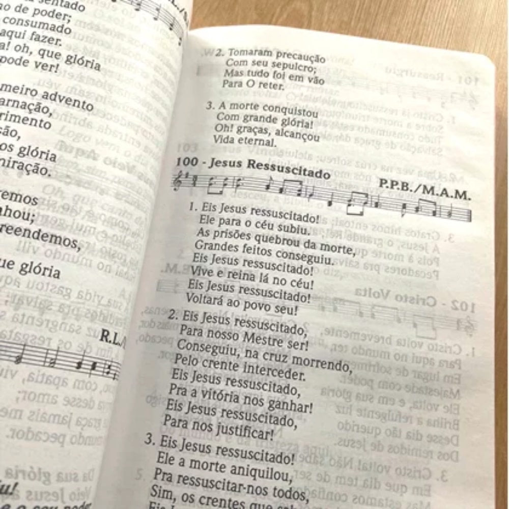 Hinário Cantor Cristão Com Letra | Grande | Capa Brochura Candy Tiffany