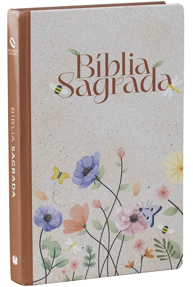 Bíblia Sagrada Flores | NAA | Letra Normal | Capa Dura