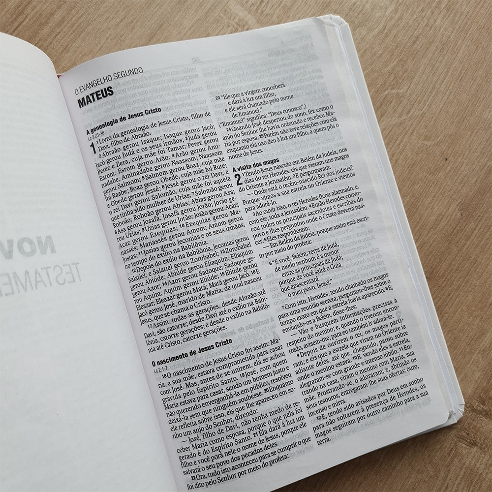 Bíblia Sagrada Lettering Abri meu Coração | NAA | Letra Normal | Capa Dura