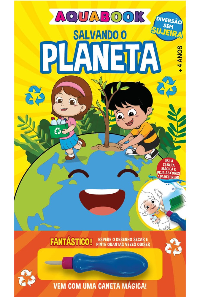 Aquabook Salvando o Planeta | Vem com Uma Caneta Magica
