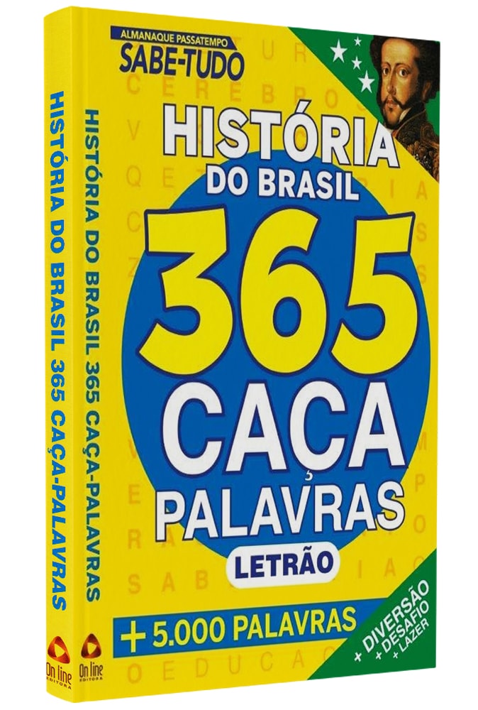Almanaque Passatempo Sabe-Tudo | História do Brasil 365 Caça Palavras | Letrão