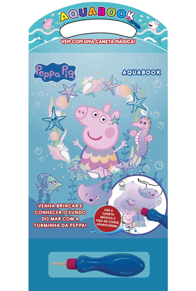 Aquabook Peppa Pig | Vem com Uma Caneta Magica
