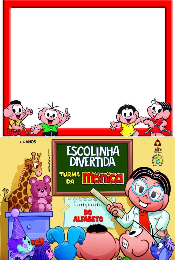 Escolinha Divertida | Turma da Mônica | Caligrafia do Alfabeto