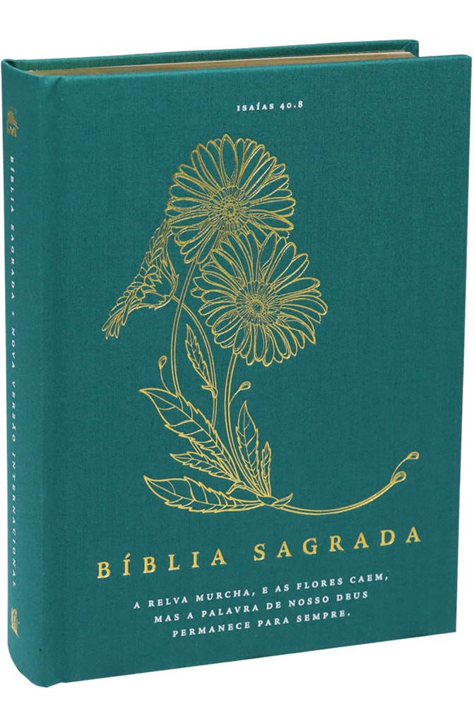 Bíblia Sagrada com Espaço para Anotações | NVI | Leitura Perfeita | Capa Dura Tecido Floral