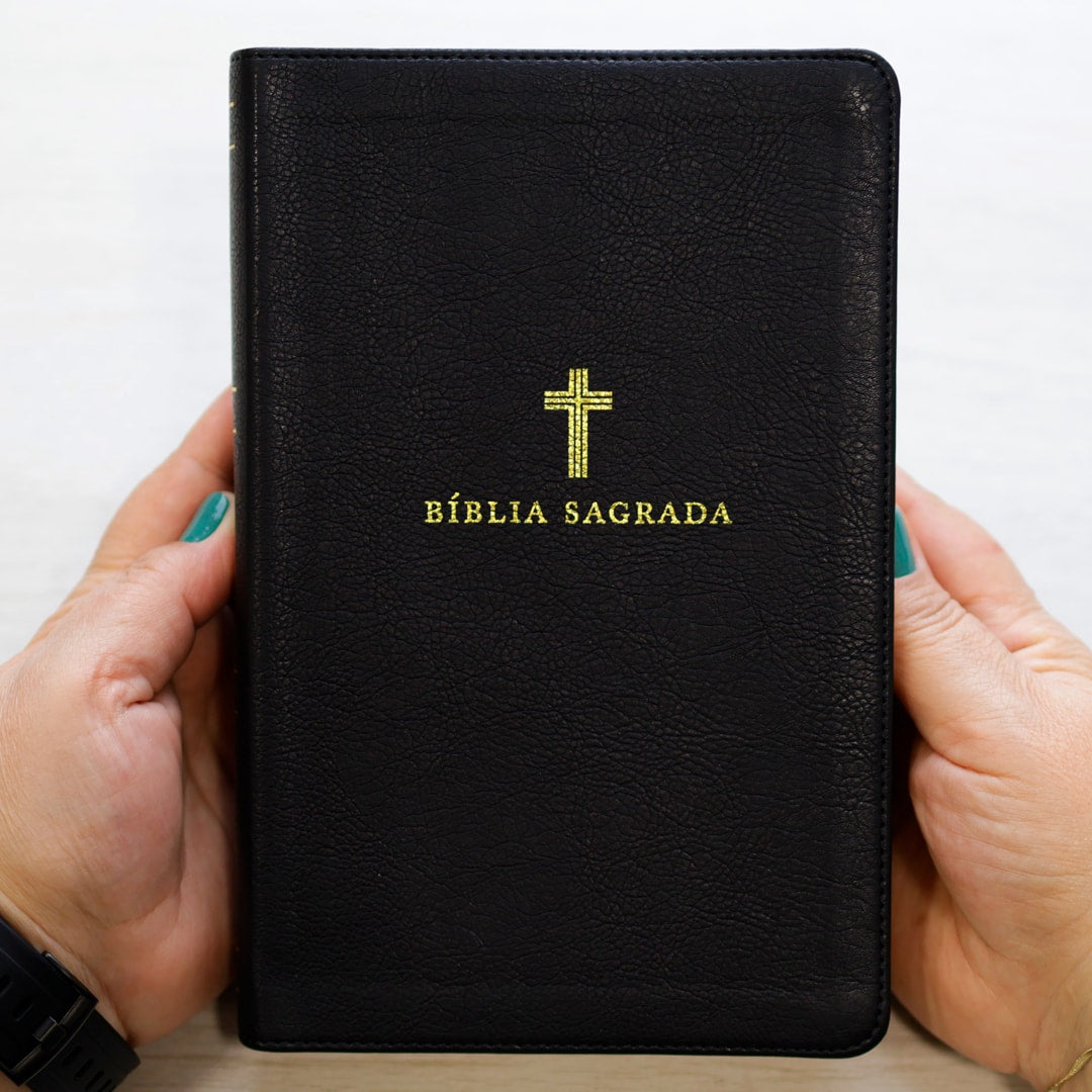 Bíblia Sagrada | NVI | Letra Grande | Couro Soft Preta