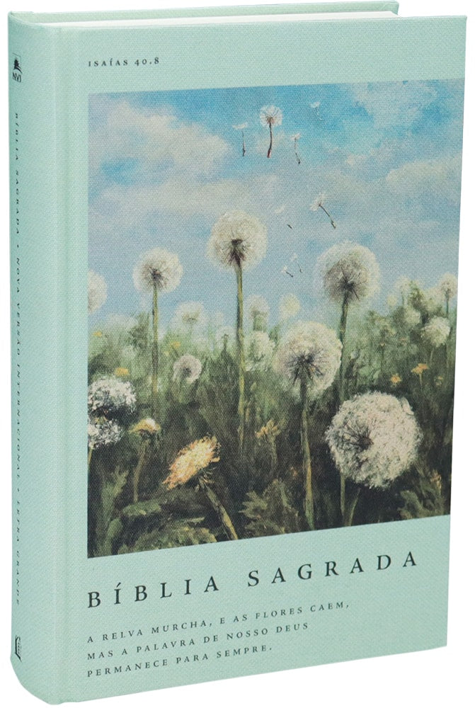 Bíblia Sagrada com Espaço para Anotações | NVI | Leitura Perfeita | Capa Dura Tecido Dente de Leão