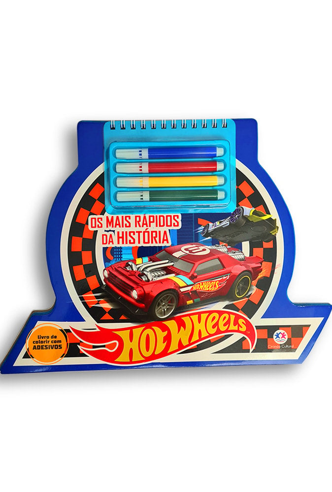 Hot Wheels | Os Mais Rápidos da História | Livro com Adesivos