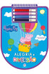 Peppa Pig | Livro de Colorir com Adesivos | Alegria e Diversão