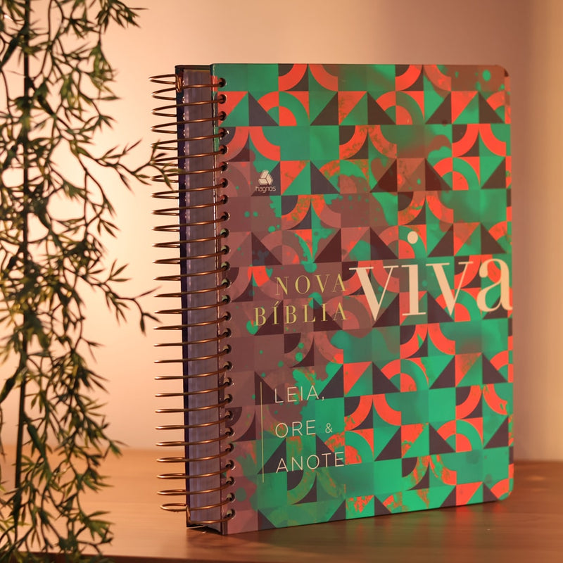 Nova Bíblia Viva Com Espaço para Anotação | Letra Normal | Capa Espiral Nova Vida