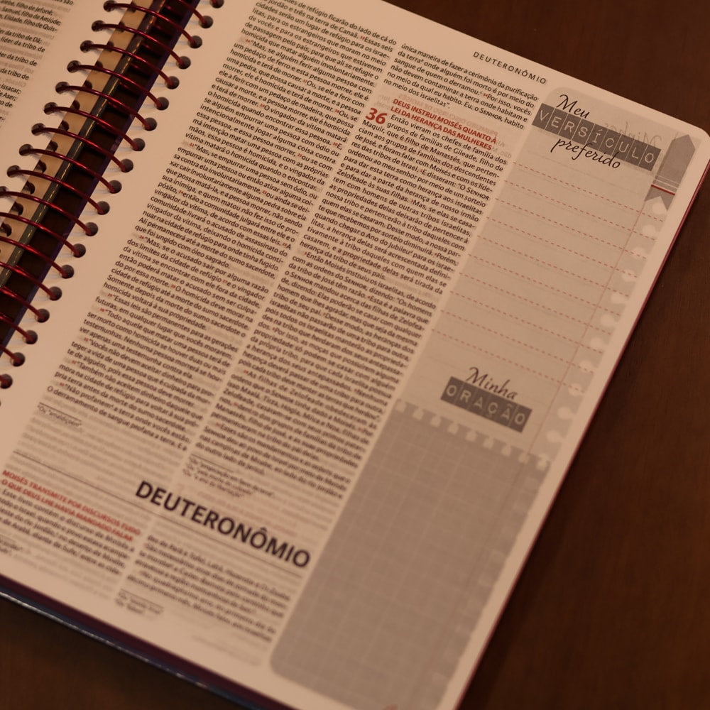 Nova Bíblia Viva Com Espaço para Anotação | Letra Normal | Capa Espiral Flores do Campo