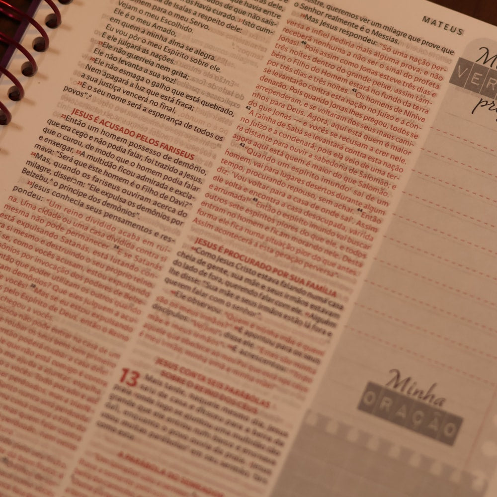 Nova Bíblia Viva Com Espaço para Anotação | Letra Normal | Capa Espiral Flores do Campo