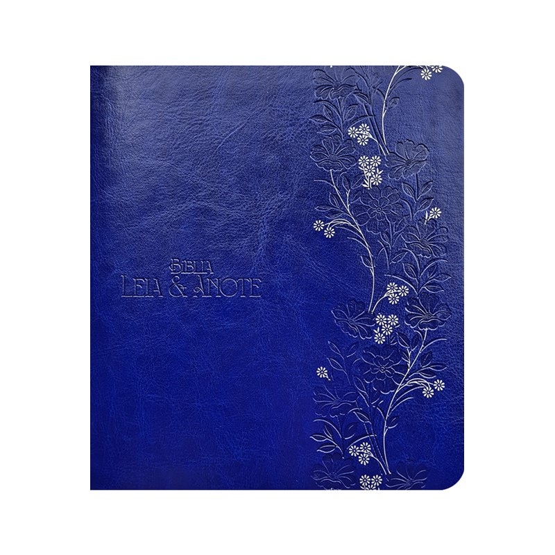 Bíblia Sagrada Leia e Anote | NVT | Letra Normal | Capa Luxo Azul