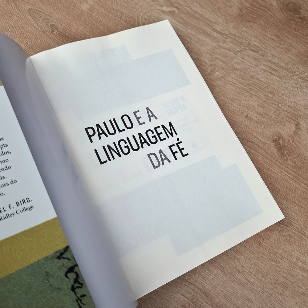 Paulo e a Linguagem da Fé | Grupta, Nijay