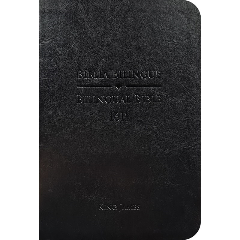 Bíblia King James 1611 | Bilíngue | Letra Normal | Capa Luxo Preta
