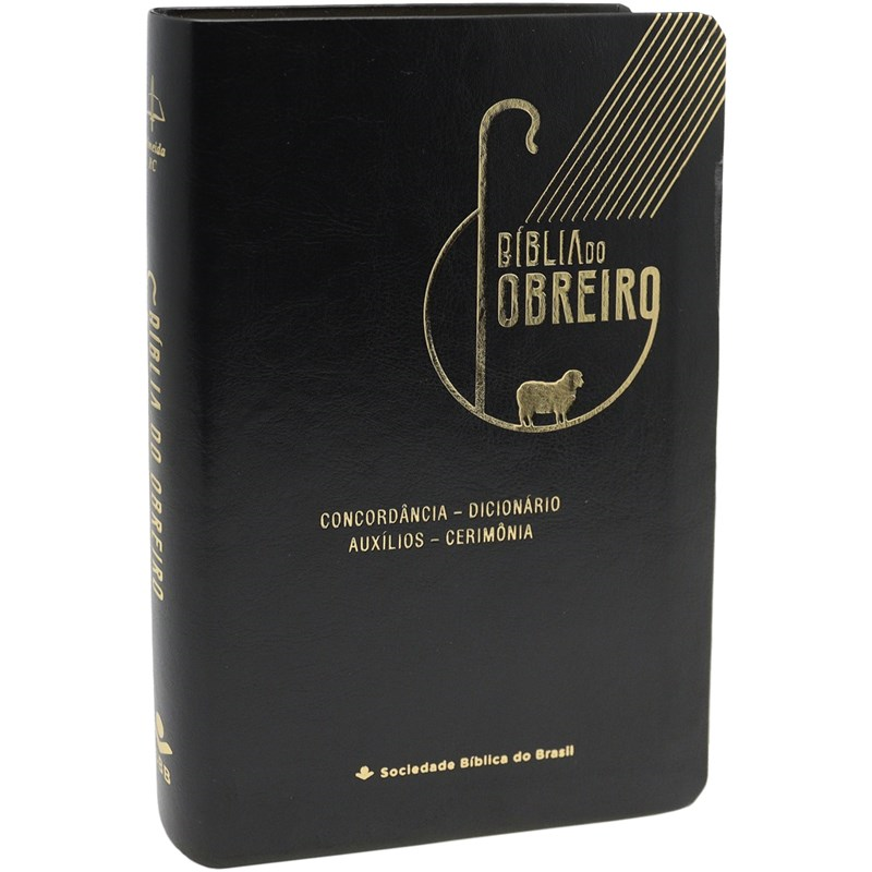 Bíblia do Obreiro Ovelha | ARC | Letra Grande | Capa Luxo Preta
