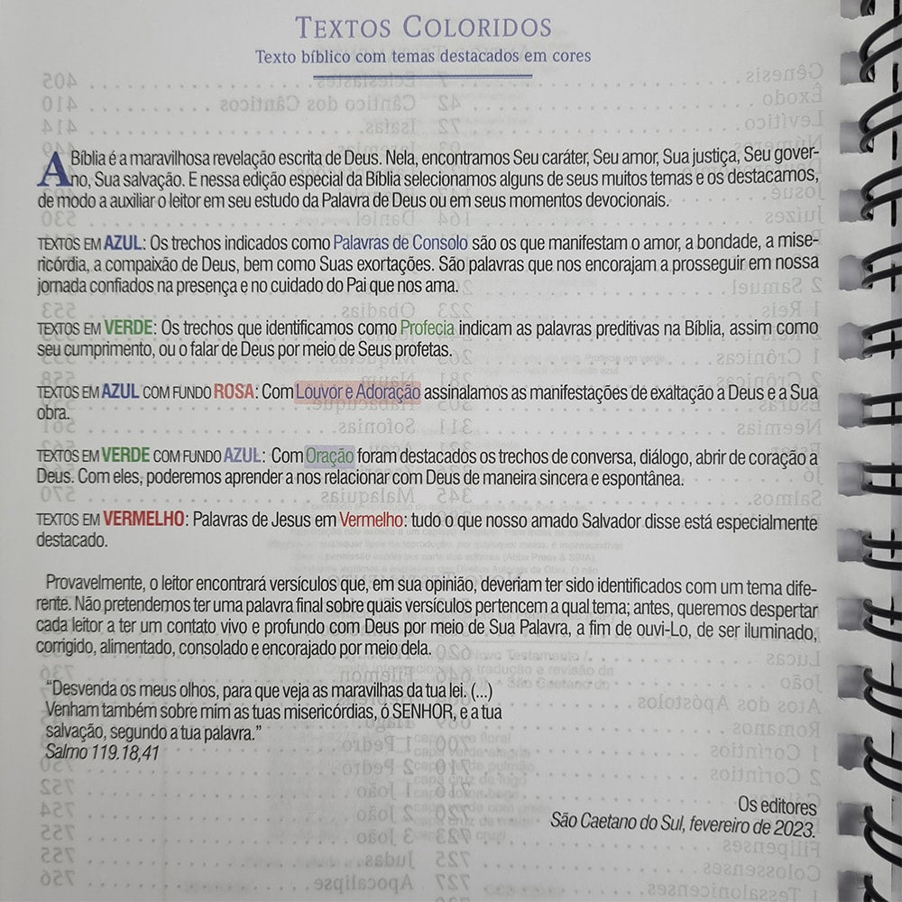 Bíblia Sagrada KJA 1611 | Letra Normal | Capa Dura Espiral Coroa de Espinhos