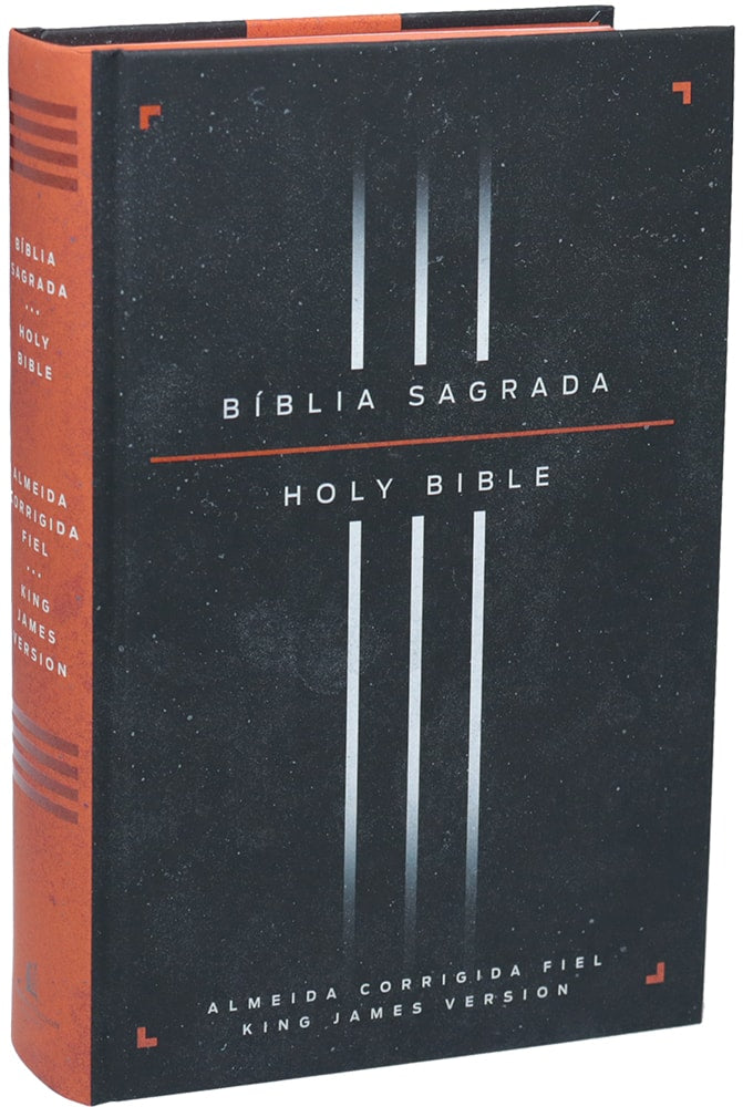 Bíblia Bilíngue | Português e Inglês | ACF | KJV | Leitura Perfeita | Capa Dura Preta