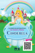 Livro infantil interativo Cinderela, capa colorida com ilustração da princesa e castelo. — Plenitude