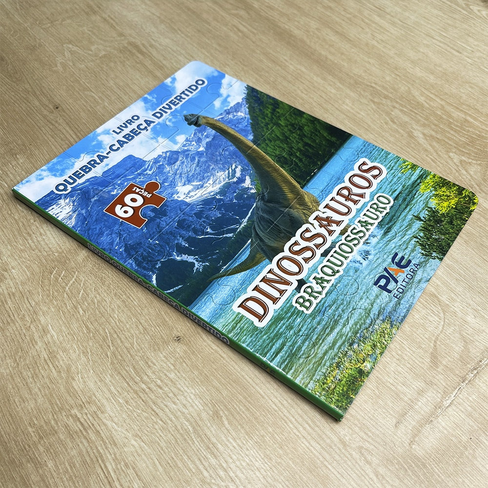Livro Quebra-Cabeça Divertido | Dinossauros Braquiossauro