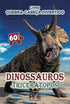 Livro Quebra-Cabeça Divertido, capa com um dinossauro Tricerátopos em 3D e 60 peças. — Plenitude