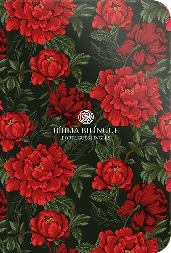 Bíblia Bilíngue | Português e Inglês | NVT | Letra Grande | Capa Flexível Aroma de Rosas