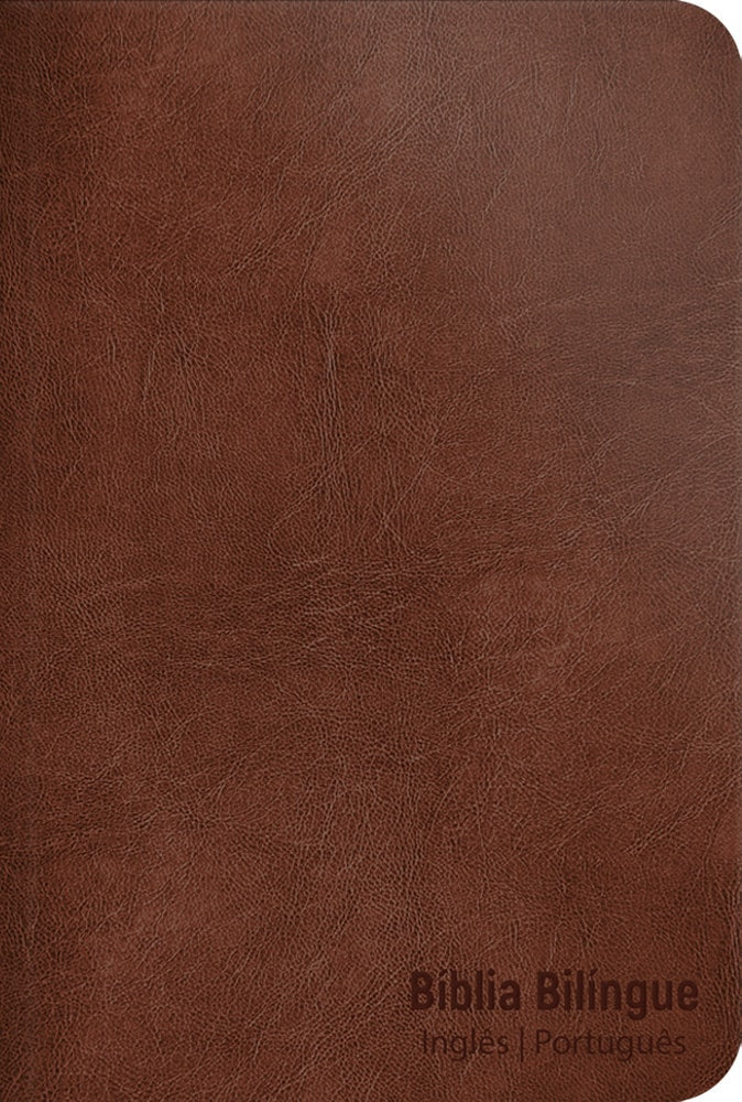 Bíblia Bilíngue | Português e Inglês | NVT | Letra Grande | Capa Flexível Avelã