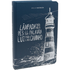 Bíblia Sagrada NTLH capa dura azul-marinho com farol e frase "Lâmpada para meus pés é a tua palavra e luz para o meu caminho" — Plenitude