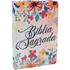 Bíblia Sagrada Flores, NTLH, capa dura ilustrada branca com estampa floral colorida. — Plenitude