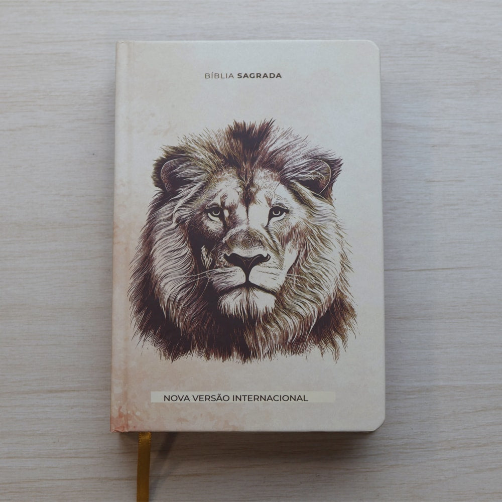 Bíblia Sagrada Leão de Judá | NVI | Letra Maior | Capa Dura Ilustrada